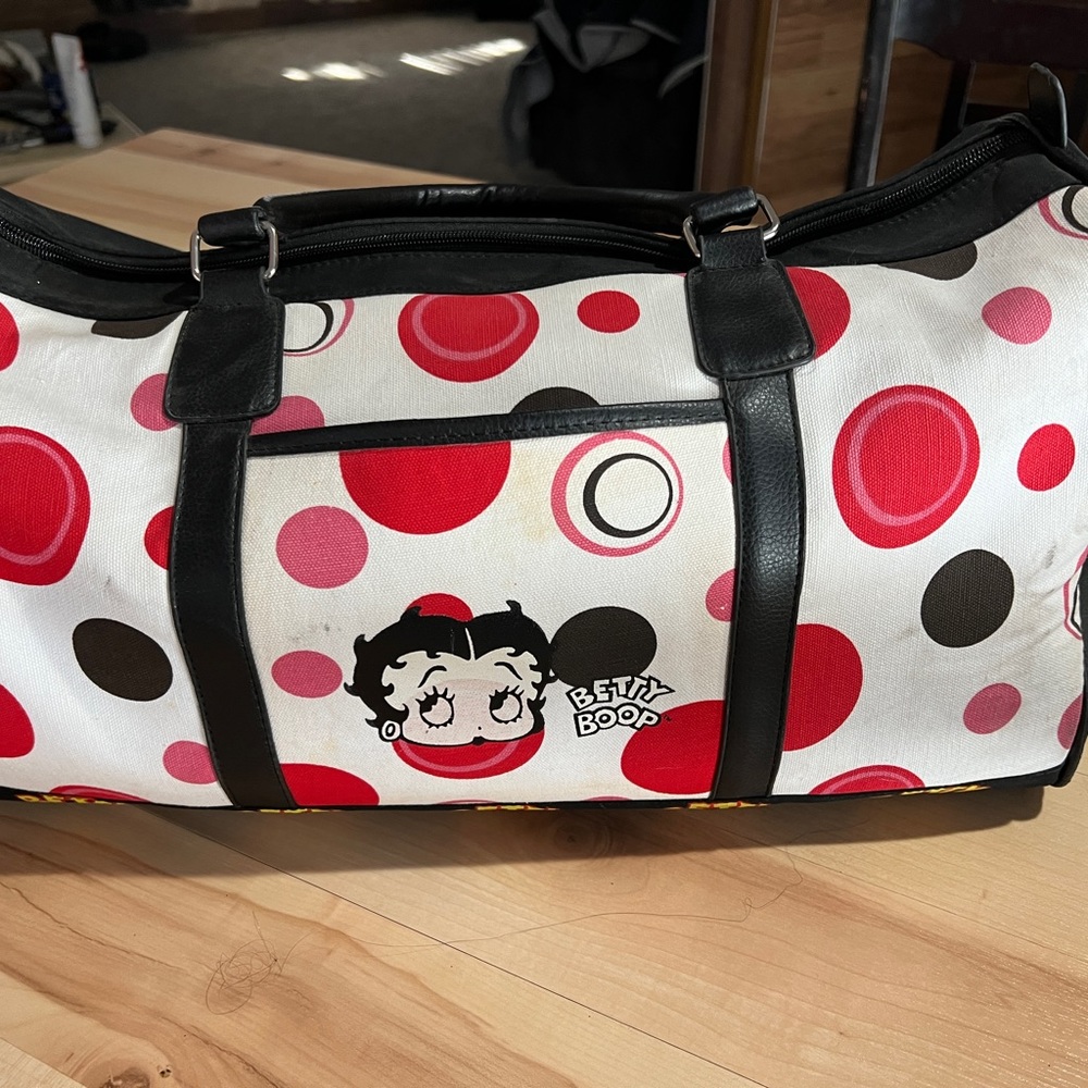 Betty Boop Canvas Duffel Bag - Vintage